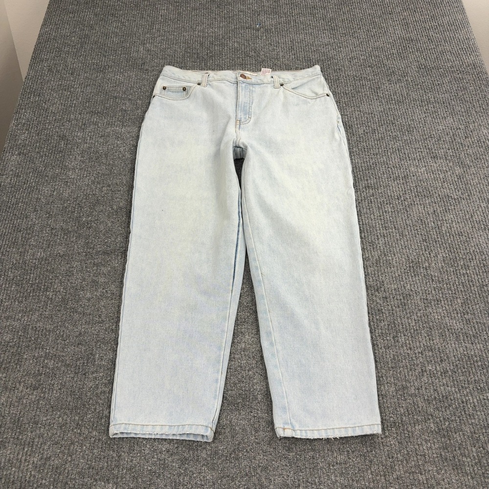Vintage‎ Bill Blass Jeans Women 12P Light Wash Cotton Easy Fit High Rise Retro